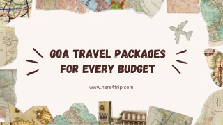 Goa Travel Packages for Every Budget