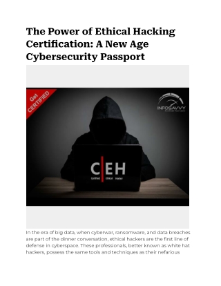 The Power of Ethical Hacking Certification_ A New Age Cybersecurity Passport