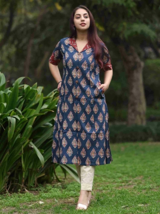 Tradition in Every Thread: The Allure of Ajrakh Print Kurtas