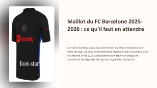 maillot barca 2025 2026