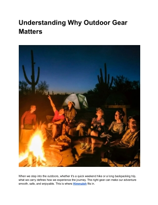 The Outdoor Tools You Can Rely On