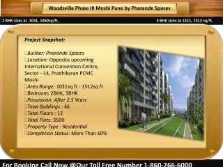 Woodsville Phase 3 Moshi Pune by Pharande Spaces, Call 90287