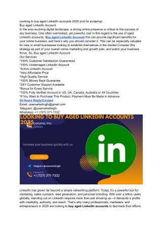 Are there bulk purchase options for aged LinkedIn accounts?