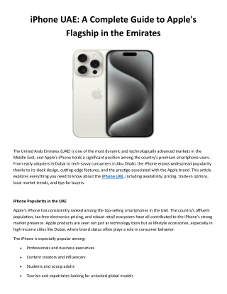 iPhone UAE