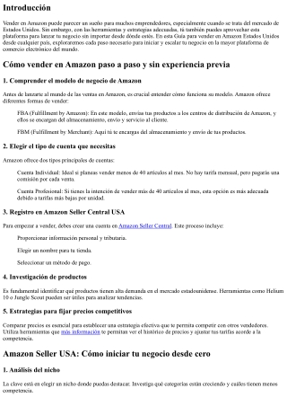 Guía para vender en Amazon Estados Unidos desde cualquier país