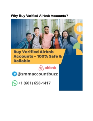 Why Buy Verified Airbnb Accounts