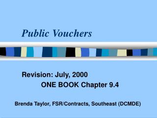 Public Vouchers