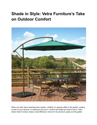Make Your Balcony More Usable with an Outdoor Umbrella