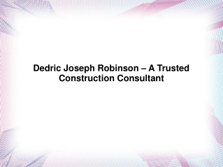 Dedric Joseph Robinson