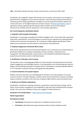 Gamification Market