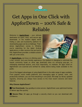Get Apps in One Click with AppforDown