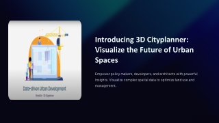 3D city modeling tool