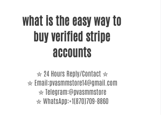 what is the easy way to buy verified stripe accounts