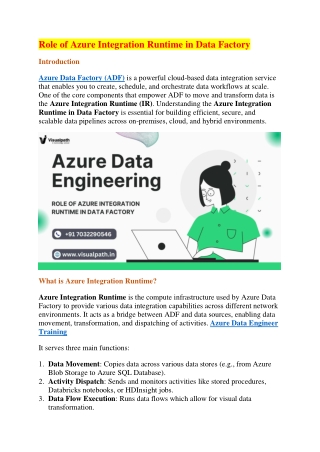 Azure Data Engineer Course in Chennai | Best Azure Data
