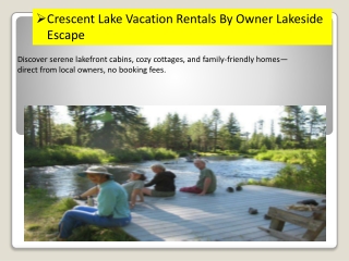 Crescent Lake Vacation Rentals By Owner