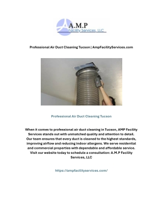 Professional Air Duct Cleaning Tucson | AmpFacilityServices.com