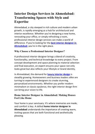 Creative Interior Design Ahmedabad – Studio Ruaan