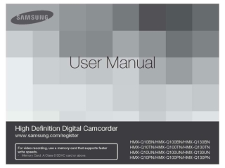 samsung camcorder q10 user manual