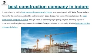 best construction company in indore
