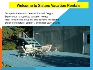 Sisters Vacation Rentals By Owner – Cozy Vacation Homes for Your Perfect Getaway