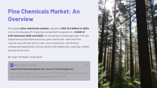 Pine Chemicals Market Trends, Key Players, and Growth Outlook to 2033