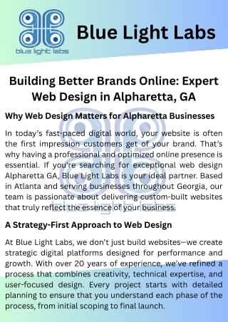 Building Better Brands Online Expert Web Design in Alpharetta, GA