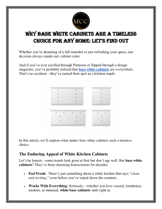 Why Base White Cabinets are a Timeless Choice for Any Home Let’s Find Out (1)