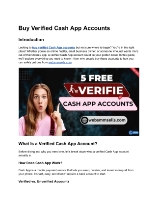 5 Top Best Sites to Buy Verified Cash App Accounts