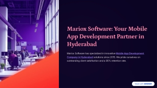 Top-Rated Mobile App Development Company in Hyderabad for Scalable Solutions