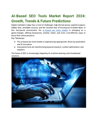 AI-Based SEO Tools Market Report 2024_ Growth, Trends & Future Predictions