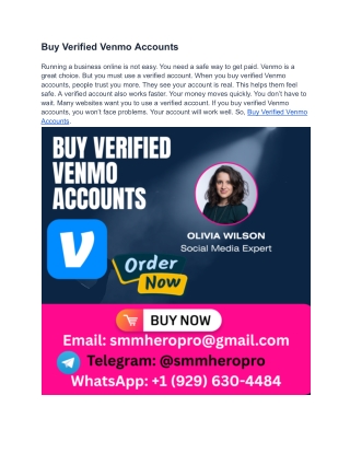 How To Buy Verified Venmo Accounts in This year