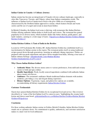 indian kitchen golden - best indian cuisine restauant in golden