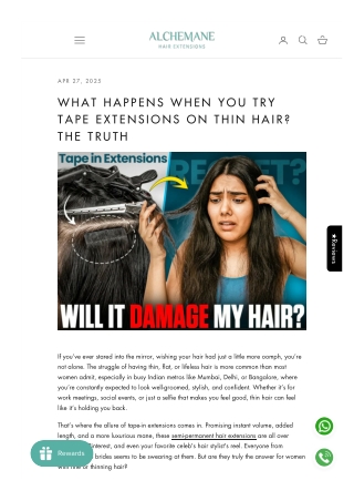 What Happens When You Try Tape Extensions on Thin Hair? The Truth