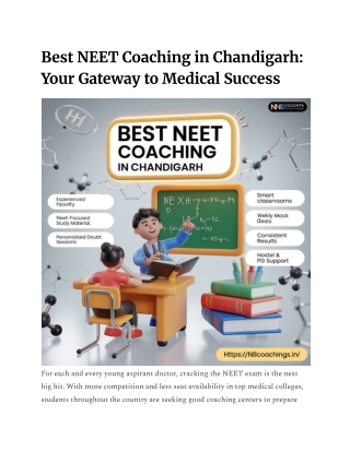 Best NEET Coaching in Chandigarh_ Your Gateway to Medical Success