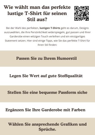 Wie wählt man das perfekte lustige T-Shirt für seinen Stil aus?
