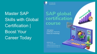 Master SAP Skills with Global Certification | Boost Your Career Today