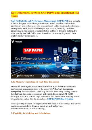 Master SAP PaPM Course in Hyderabad | Top-Rated Training