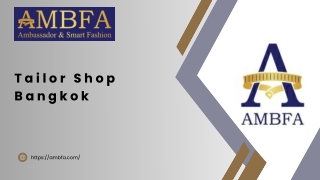 Bangkok Best Tailor