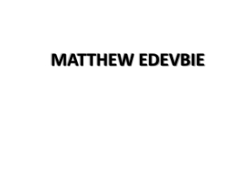 Matthew Edevbie