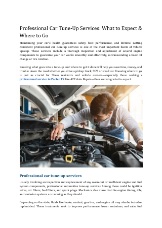 Professional Car Tune-Up Services_ What to Expect & Where to Go