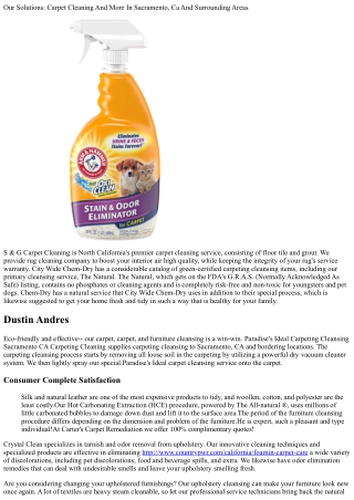 Rug Cleaners Sacramento, Citrus Elevations Furniture & Ceramic Tile Cleansing