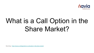 Call Option in the Share Market