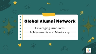 Global Alumni Network Leveraging Graduates’ Achievements and Mentorship