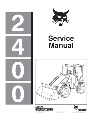 BOBCAT 2400 WHEEL LOADER Service Repair Manual Instant Download