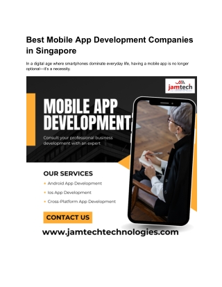 Best Mobile App Development Companies in Singapore