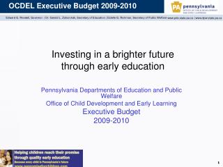 Investing in a brighter future through early education