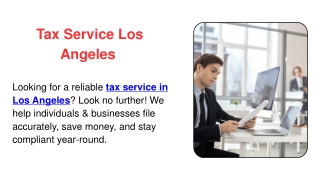 Tax Service Los Angeles