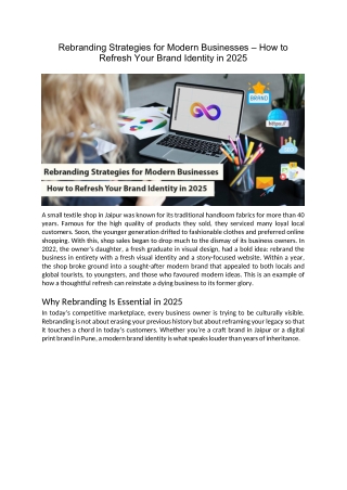Rebranding Strategies for Modern Businesses – How to Refresh Your Brand Identity