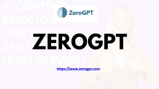 Check AI Text Instantly – ZeroGPT AI Detector