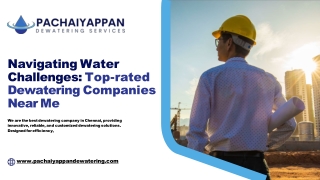 Pachaiyappan | Deep Well Dewatering System Experts